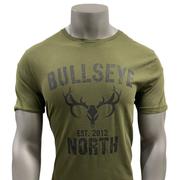 Bullseye North Mossy Green T-Shirt Deer Skull